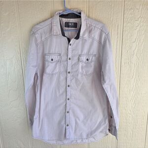 BKE Men's Casual Button Down Shirt, Size XL